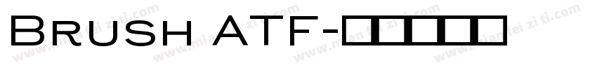 Brush ATF字体转换